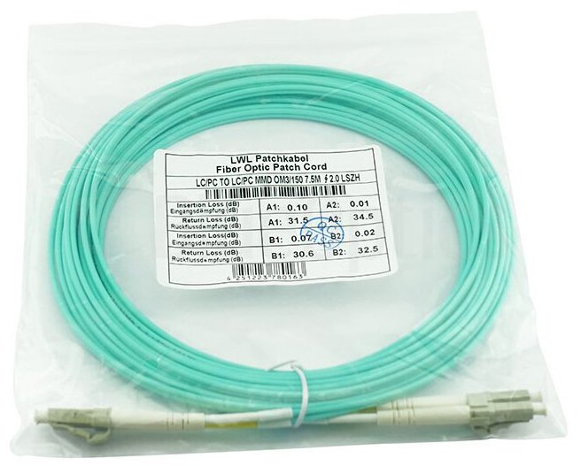 Blueoptics Sfp3131eu15mk Cable De Fibra Optica 15 M 2x Lc Om3 Verde