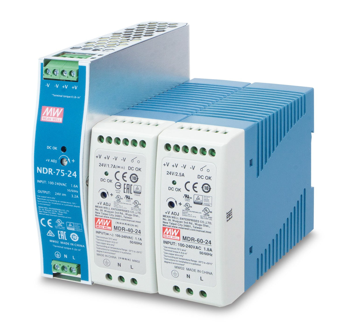 EAN 4711605283304 - PLANET PWR-60-24 unidad de fuente de alimentación 60 W Azul, Blanco imagen 1