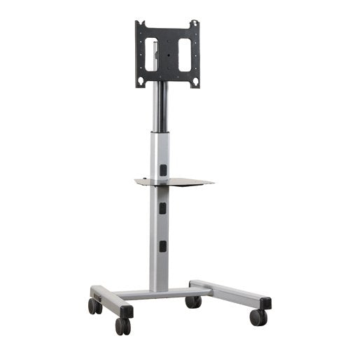 Chief Large Flat Panel Mobile Cart For Displays 55-100" Black Base (Abrazadera De Interfaz) Para Pantalla Plana Negro Tamaño De Pantalla: 42"-71" Interfaz De Montaje: 200 X 200 Mm