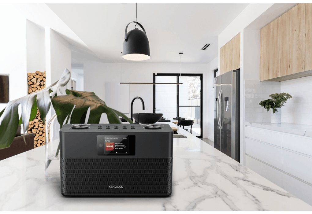 Kenwood Cr-M100s Smart Radio Mit Dab+, Grosses Farbdisplay, Wifi Negro