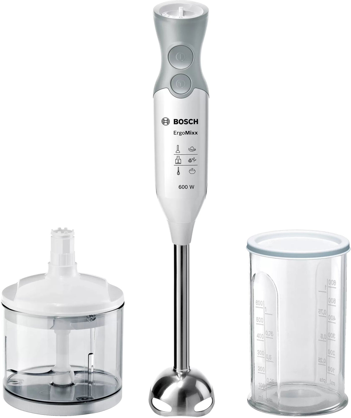 EAN 4242002681450 - Bosch ErgoMixx MSM66120 Batidora de inmersión 600 W Gris, Blanco imagen 1