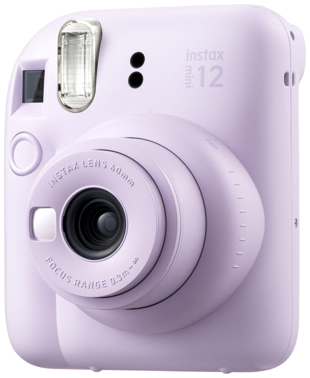 Fujifilm Instax Mini 12 Lilac Purple Camara Instantanea - Tamaño De Imagen 62x46mm - Flash Auto - Exposicion Automatica - Mini Espejo Para Selfies - Modo Primer Plano