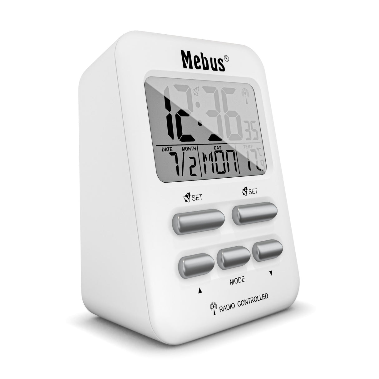Mebus 25800 Despertador Reloj Despertador Digital Blanco
