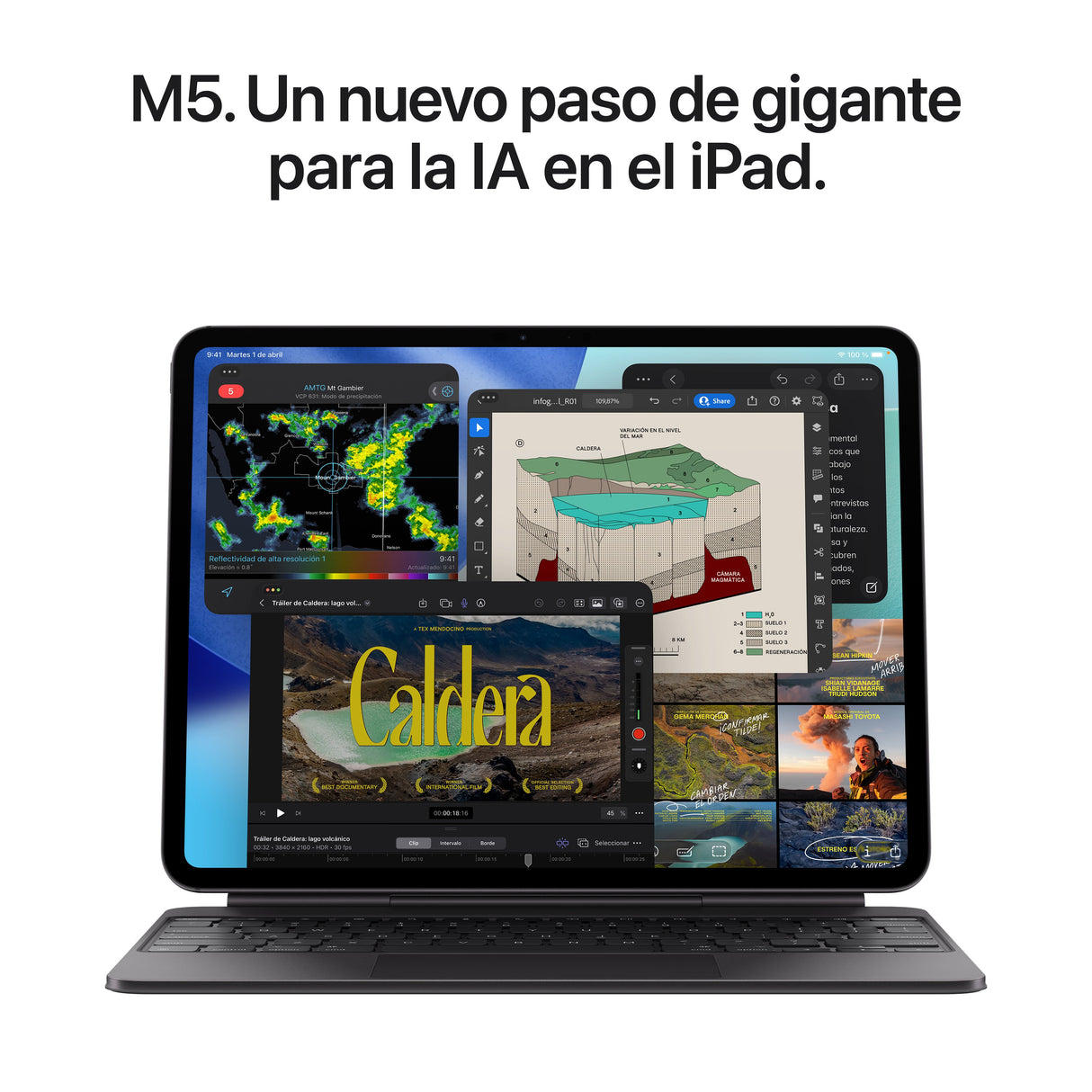 EAN 0195950406504 - Apple iPad Pro 5G Apple M LTE-TDD & LTE-FDD 2 TB 33 cm (13") 16 GB Wi-Fi 7 (802.11be) iPadOS 26 Plata imagen 4