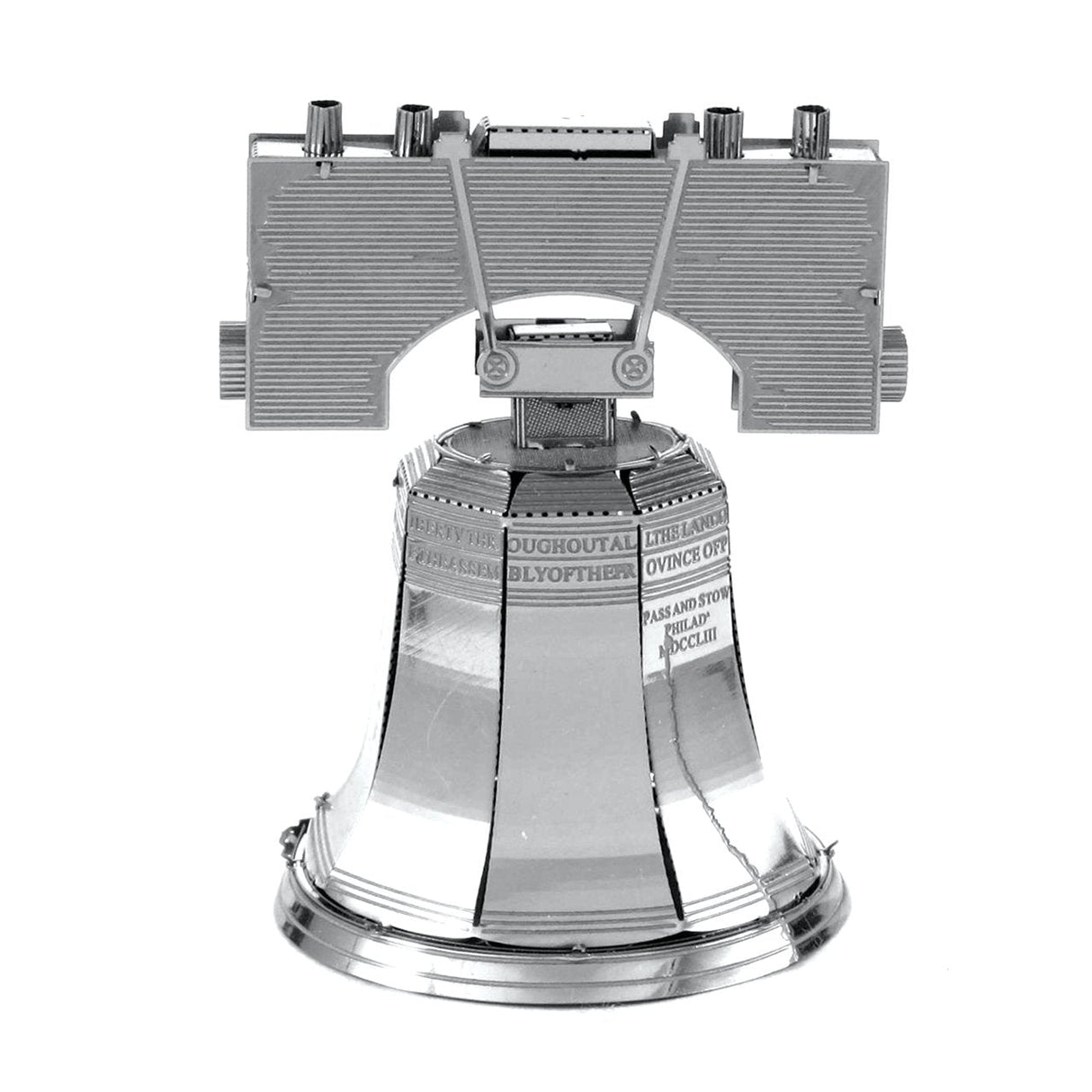 Maqueta 3d Metal Fascinations Liberty Bell Philadelphia Montaje Sin Pegamento Ni Soldadura