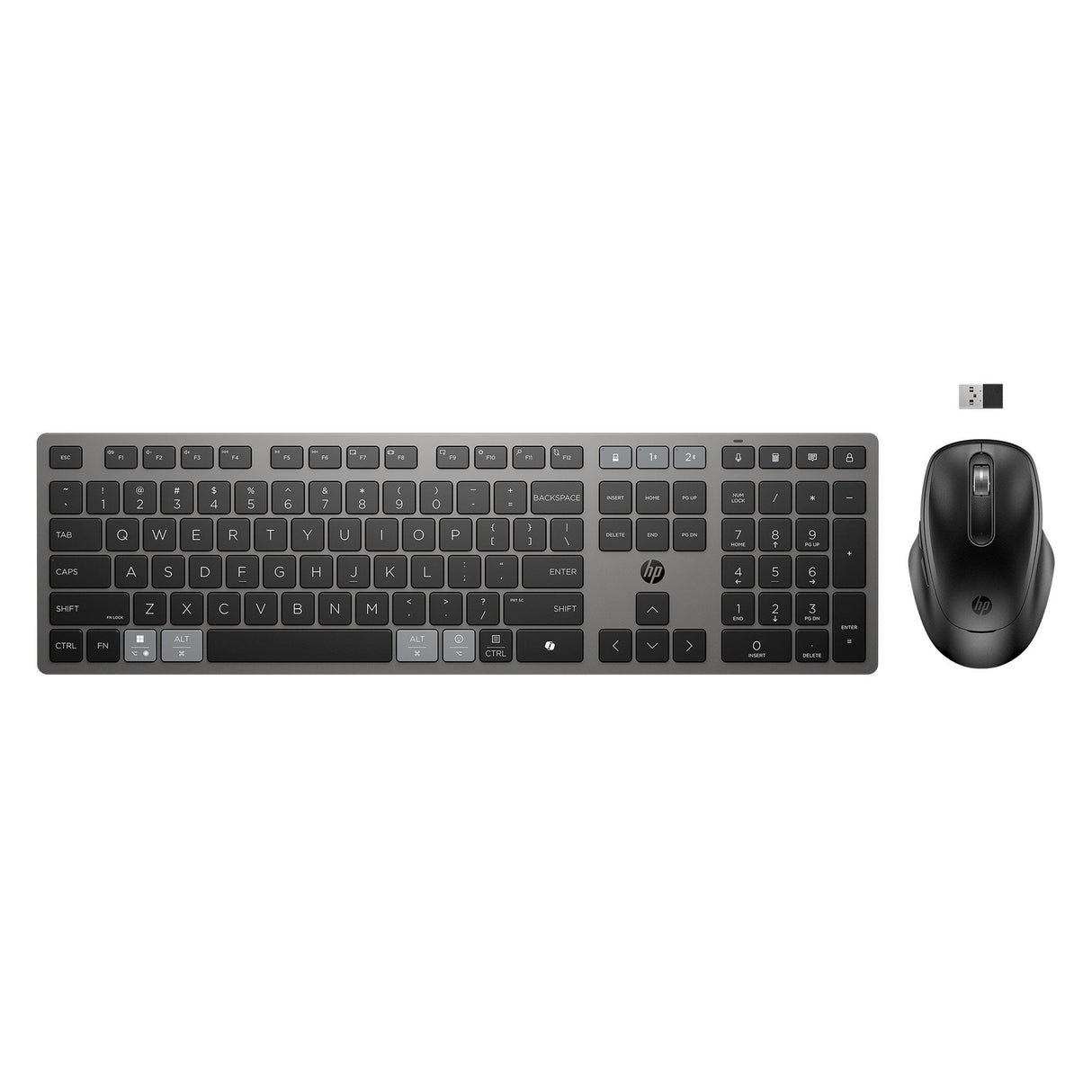 725 Multi-Device Rechargeable Wireless Keyboard And Mouse