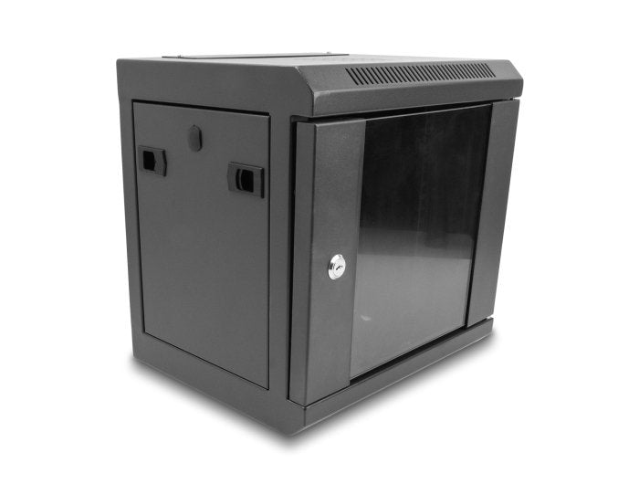 Delock 43417 Gabinete De Red De 10" Con Puerta De Vidrio 6u Negro