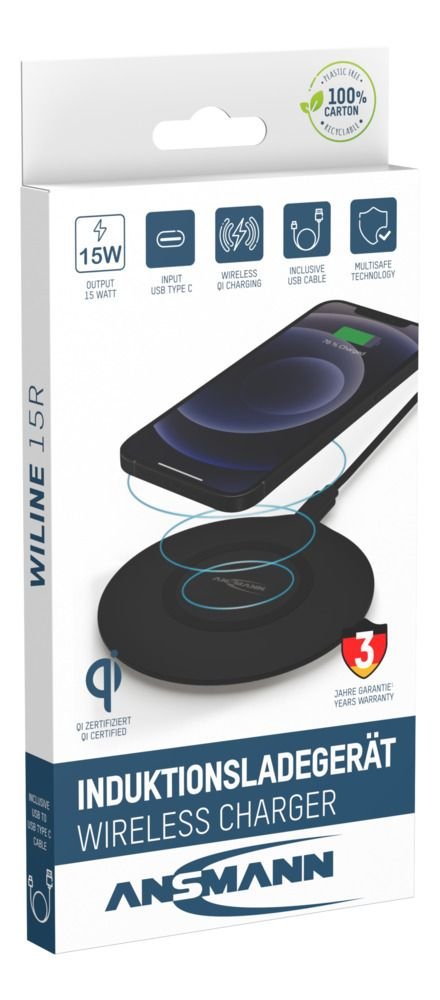 EAN 4013674184897 - Ansmann WiLine 15R Smartphone Negro USB Cargador inalámbrico Interior imagen 9