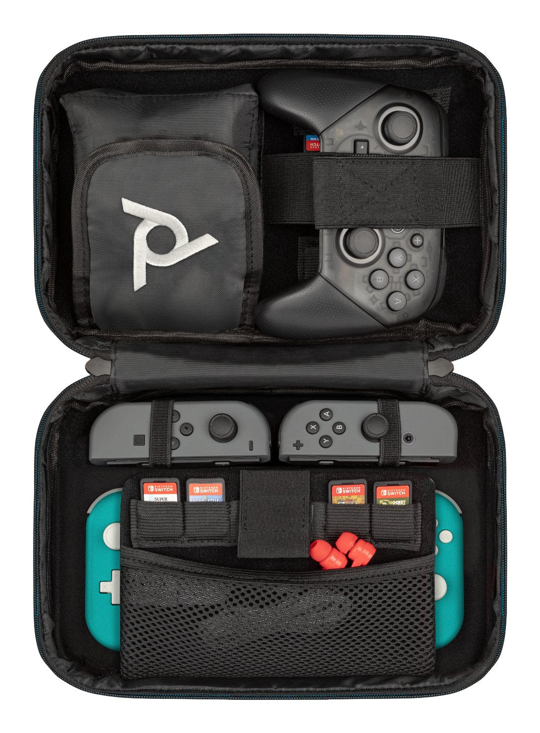 EAN 0708056072032 - PDP Commuter: GLOW Mario Kart Drift Funda protectora rígida Nintendo Negro, Azul, Gris imagen 5