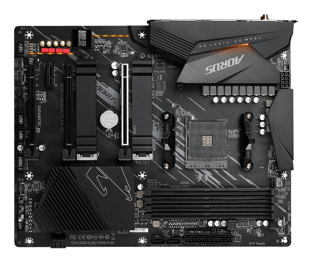 EAN 4719331809904 - GIGABYTE B550 AORUS ELITE AX V2 placa base AMD B550 Zócalo AM4 ATX imagen 2