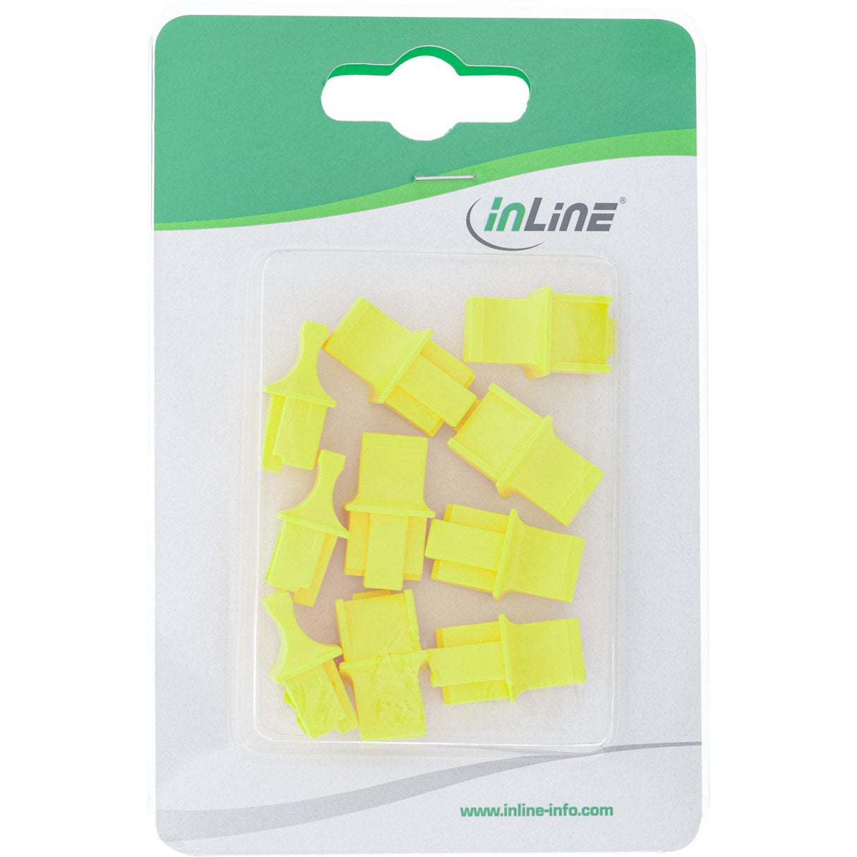 Inline Guardapolvo Para Rj45 Hembra Amarillo 10uds
