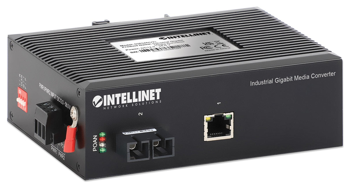 Intellinet Indumrie Gigabit Medienconvertidor Sc 20km Ip40