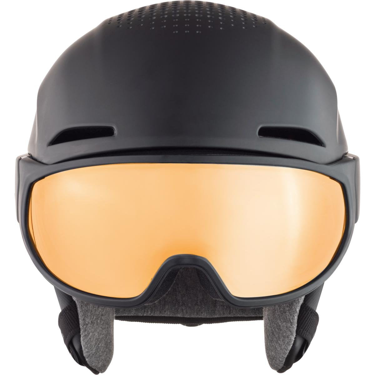 Casco De Invierno Alpina Alto Q-Lite Negro Mate (Espejo Dorado) 59-63