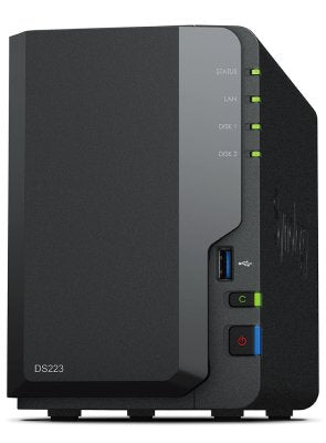 Nas Synology Diskstation Ds223 2 Bahías 3.5'- 2.5' 2gb Ddr4 Formato Torre