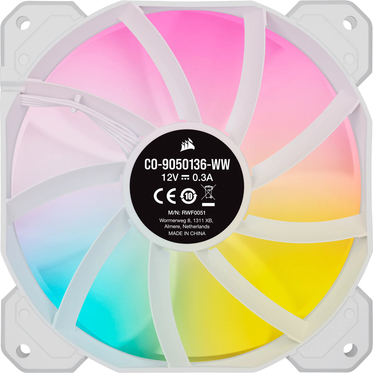 EAN 0840006637776 - Corsair SP120 RGB ELITE Carcasa del ordenador Ventilador 12 cm Blanco 3 pieza(s) imagen 7