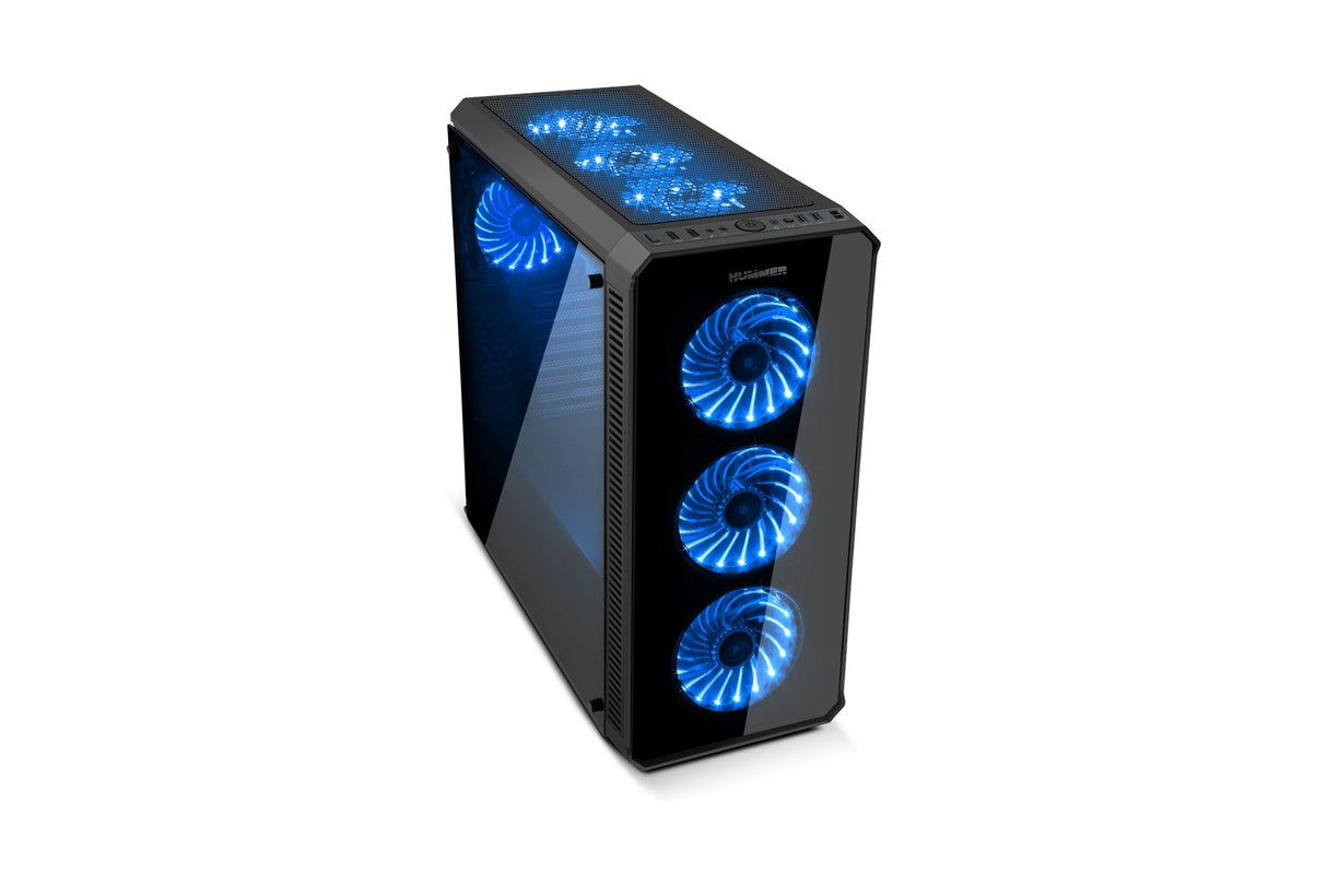 Caja Pc Nox Atx Hummer Tgx. Torre. Cristal Templado Usb 3.0 Con Ventiladores