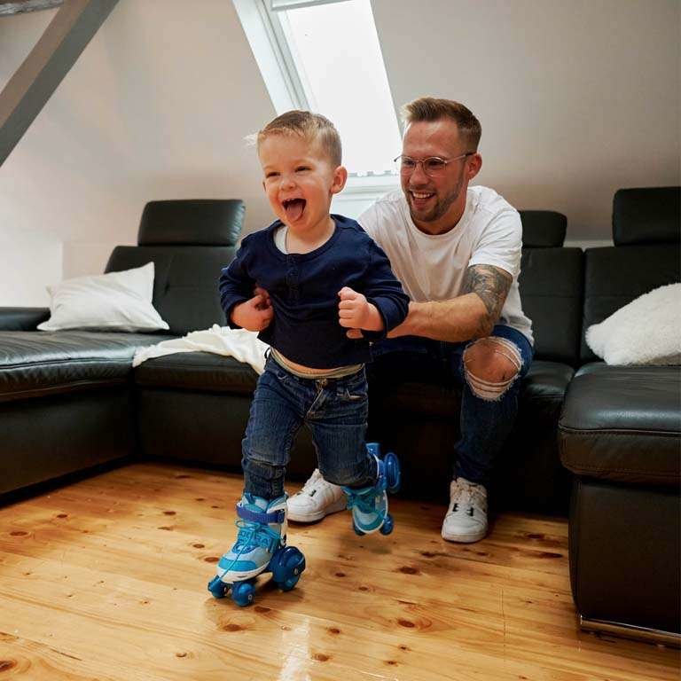 Patines Hudora Tamaño My First Quad. 26-29 Cian