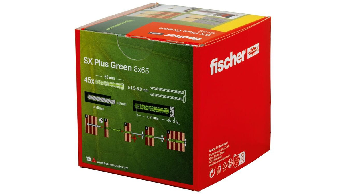 Fischer Dübel Sx Plus Green 8x65