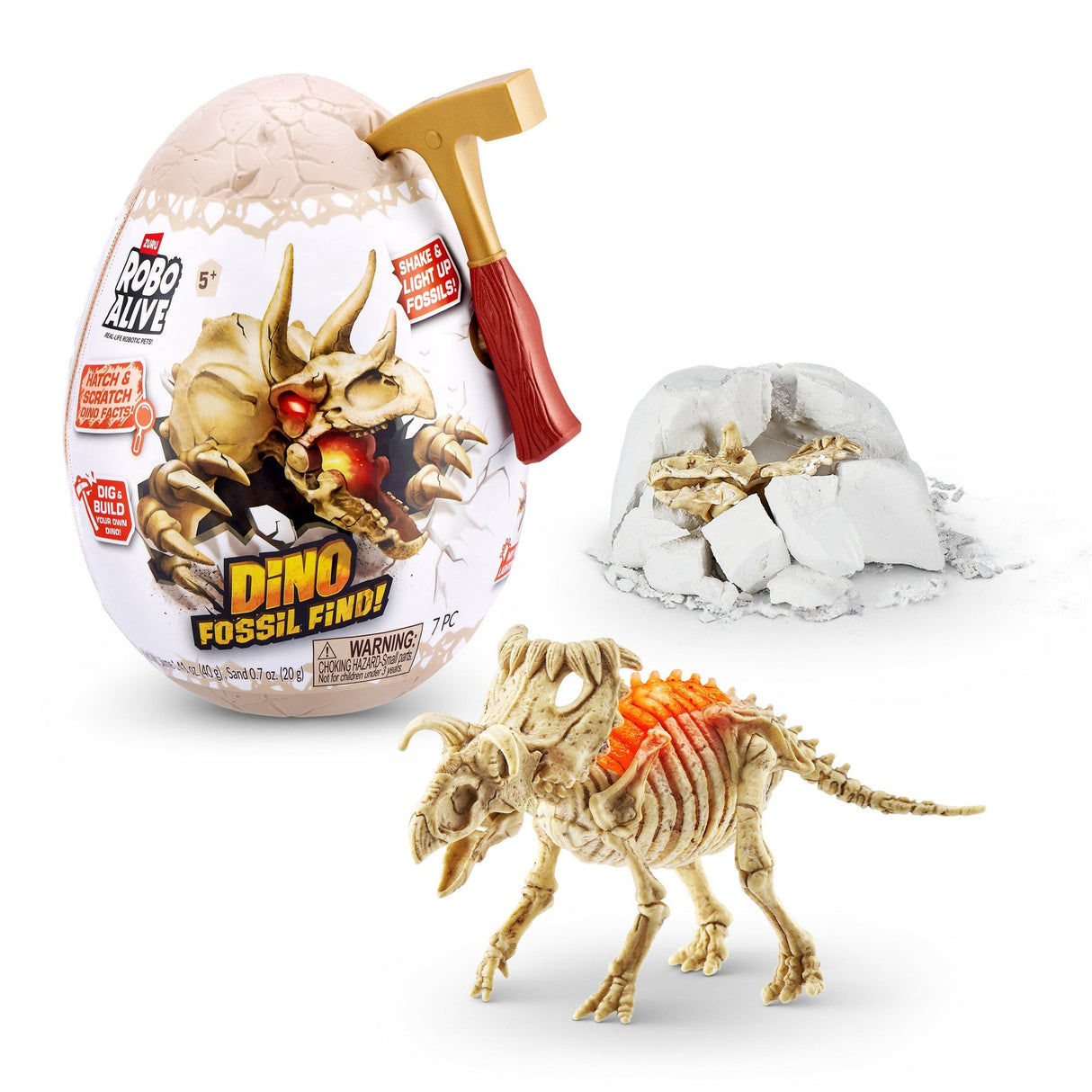 Zuru Robo Alive - Mini Dino Fossil Find, Artículo Ordenado De Figura, Una Figura 71115tq2