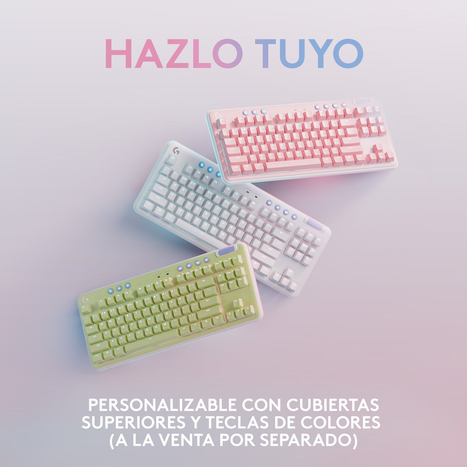 EAN 5099206100886 - Logitech G 920-010685 teclado Juego RF Wireless + Bluetooth QWERTY Español Blanco imagen 10