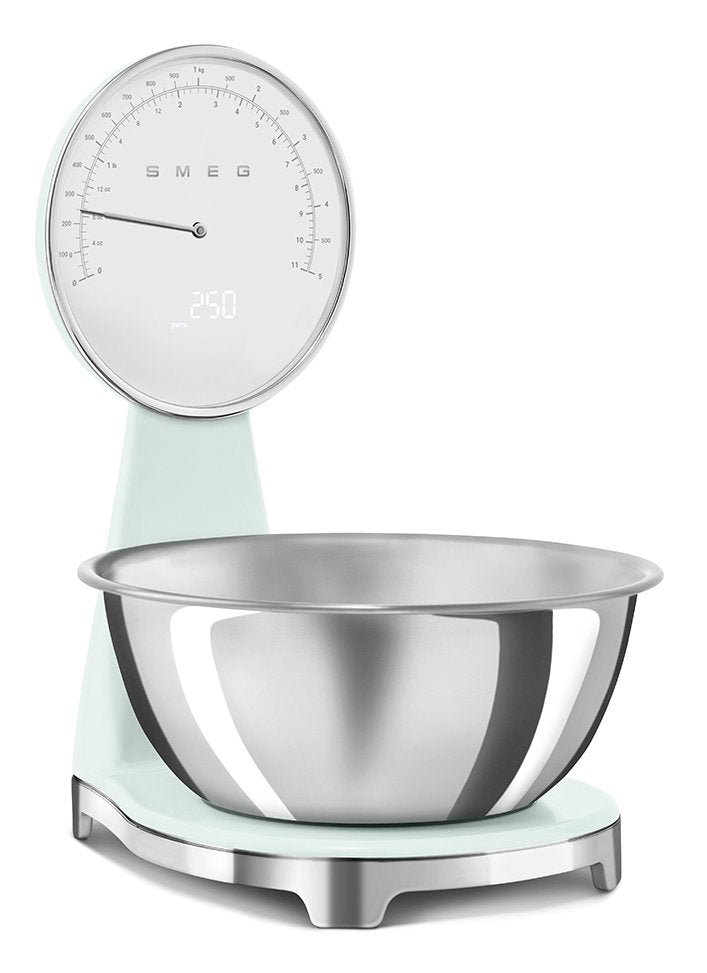 Báscula De Cocina Analógica Y Digital Smeg Verde Pastel Ksf01pgww