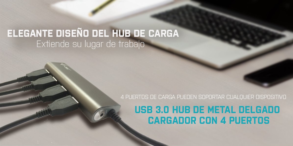 EAN 8595611701092 - i-tec Metal U3HUB448 hub de interfaz USB 3.2 Gen 1 (3.1 Gen 1) Type-A 5000 Mbit/s Gris imagen 9