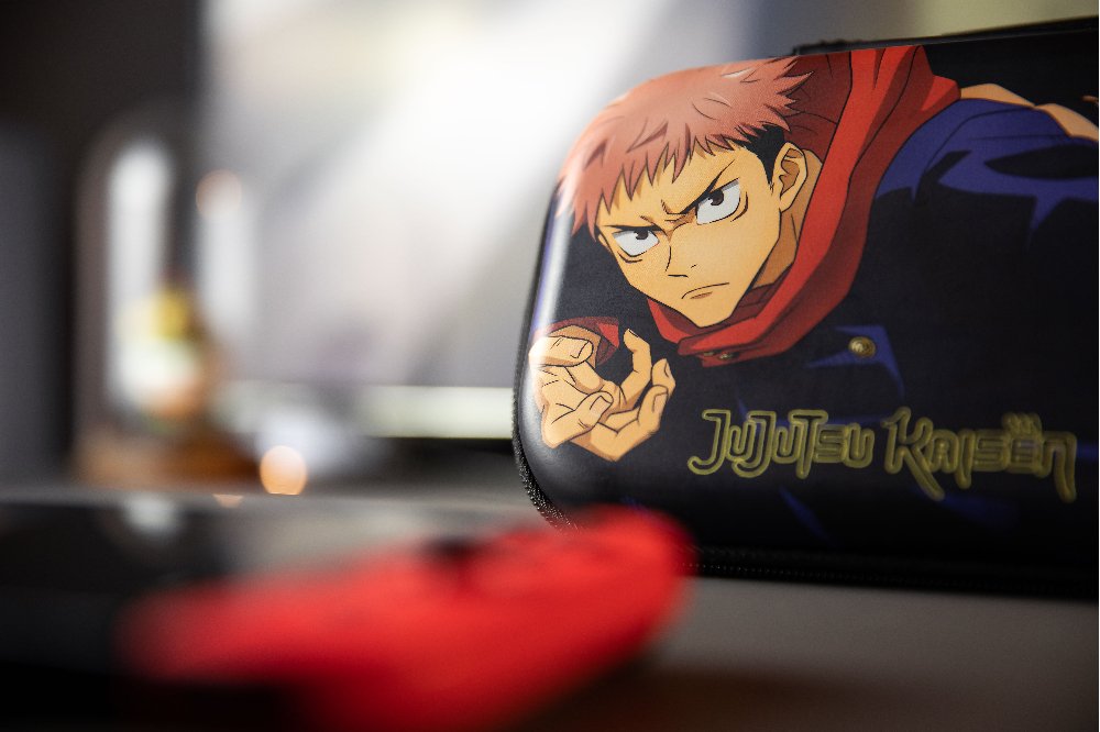 Funda Konix Switch Jujutsu Kaisen Compatible Con Switch Y Version Lite Red Para Amacenaje Color Negra