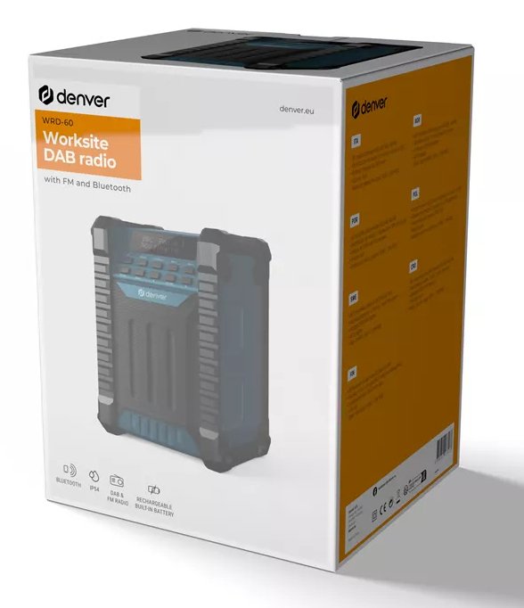Denver Wrd-60 Radio De Obra Fm/Bt/Dab+