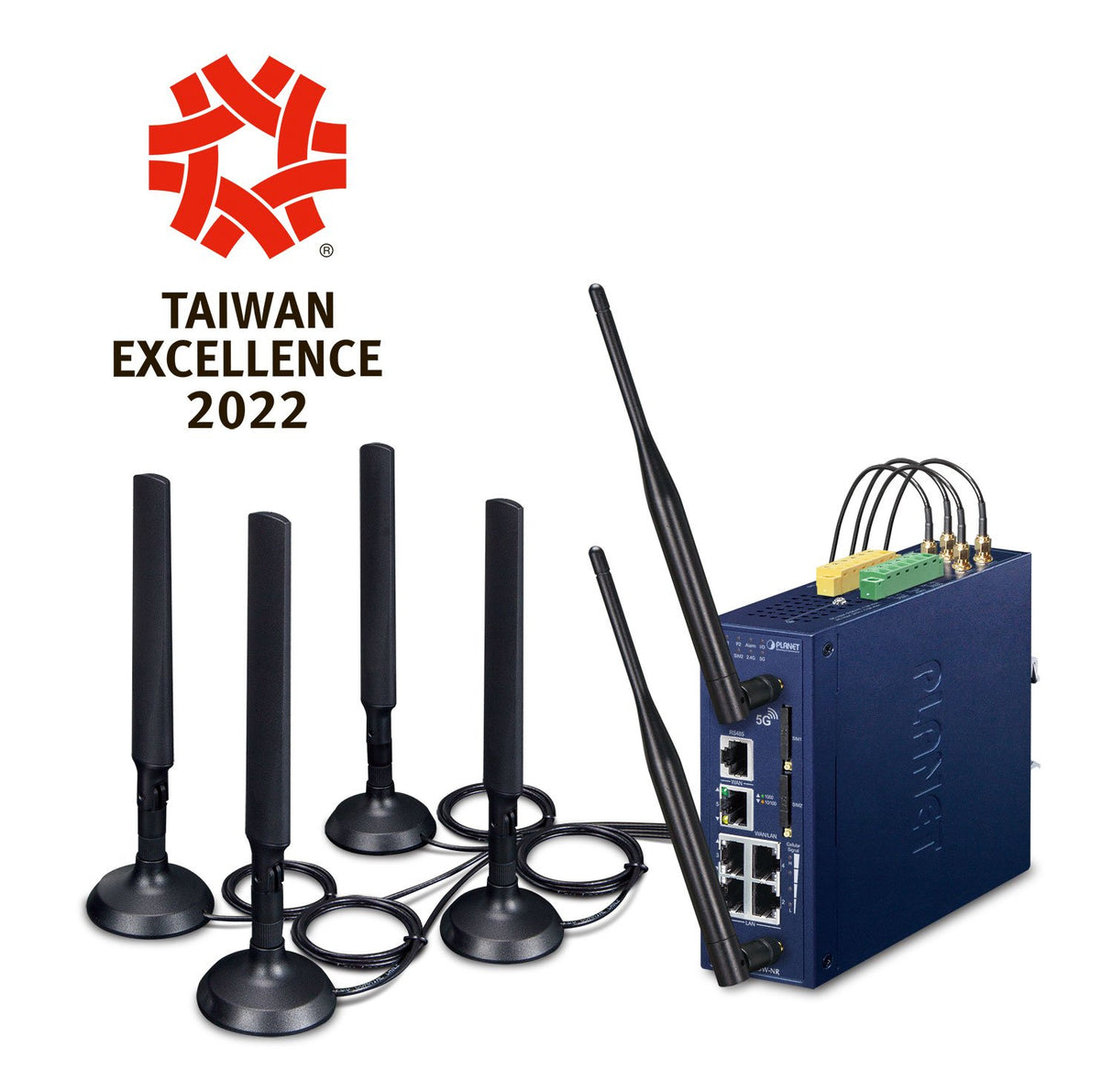 EAN 4711605286312 - PLANET Industrial 5G NR Cellular pasarel y controlador 10, 100, 1000 Mbit/s imagen 1