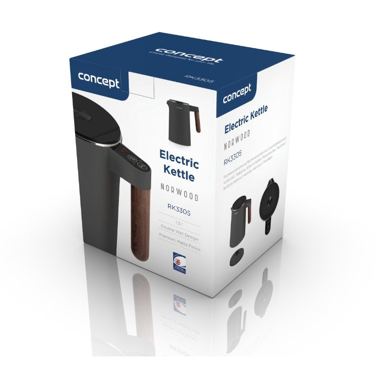 EAN 8595631028605 - Concept RK3305 tetera eléctrica 1,5 L 2200 W Negro imagen 7