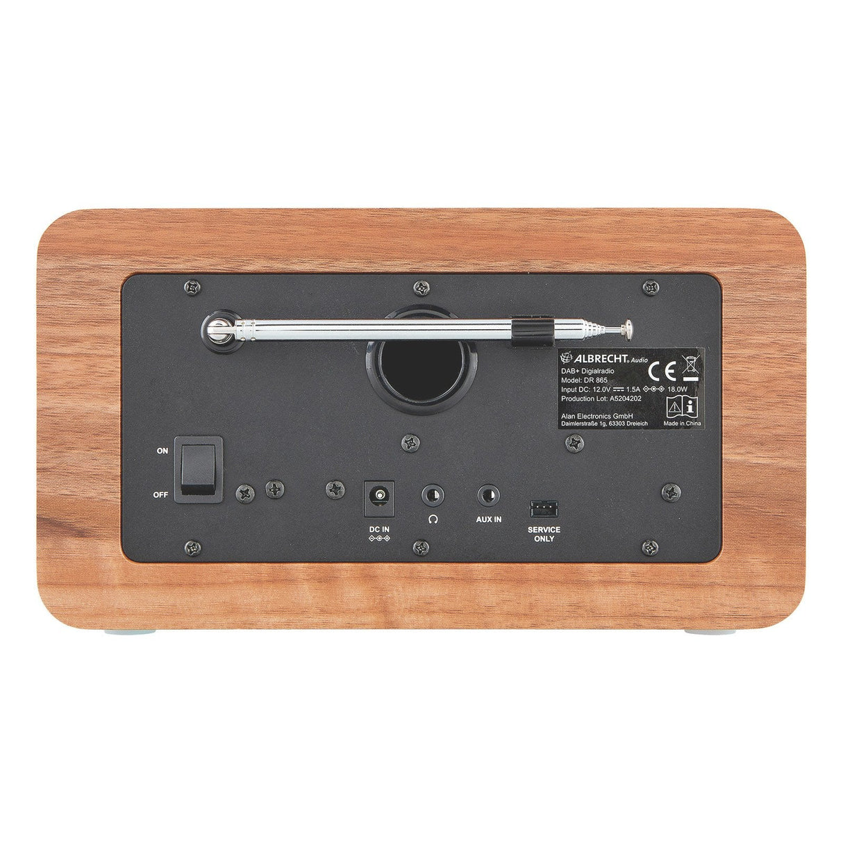 EAN 4032661278654 - Albrecht DR 865 Portátil Digital Negro, Madera imagen 6