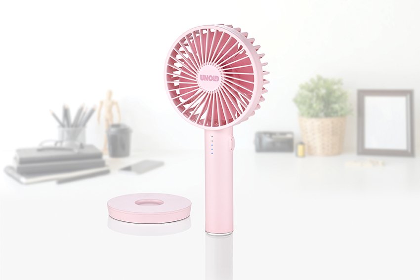 86624 Handventilator Breezy Ii Pink 4w 5 Geschwindigkeitsstufen Ø10cm