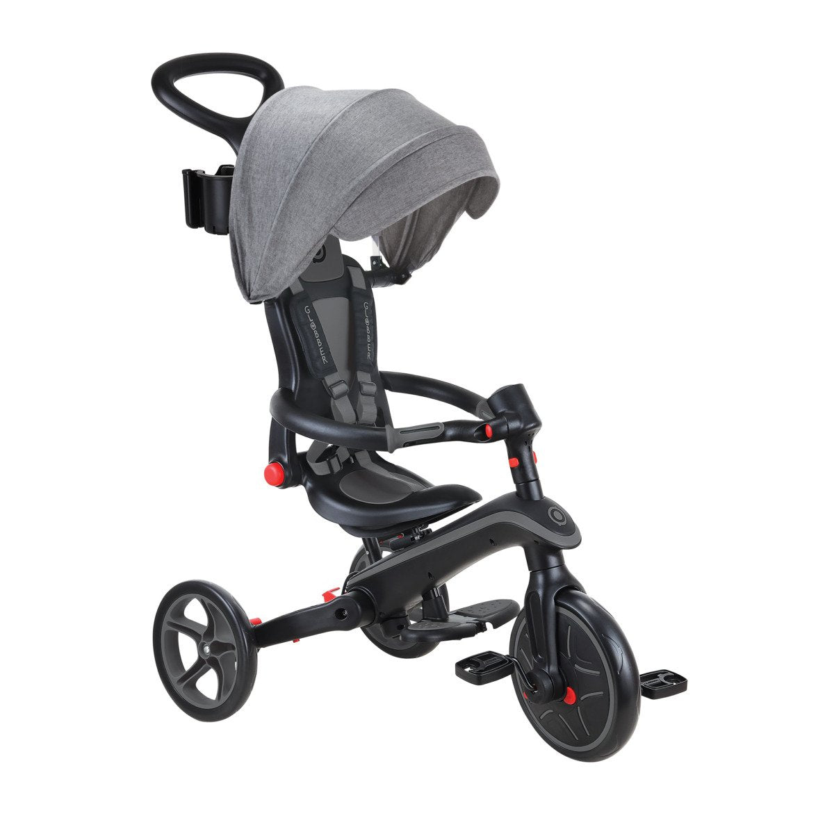 Globber Explorer Trike Plegable 4 En 1, Vehículo Infantil Gris 732-120-2