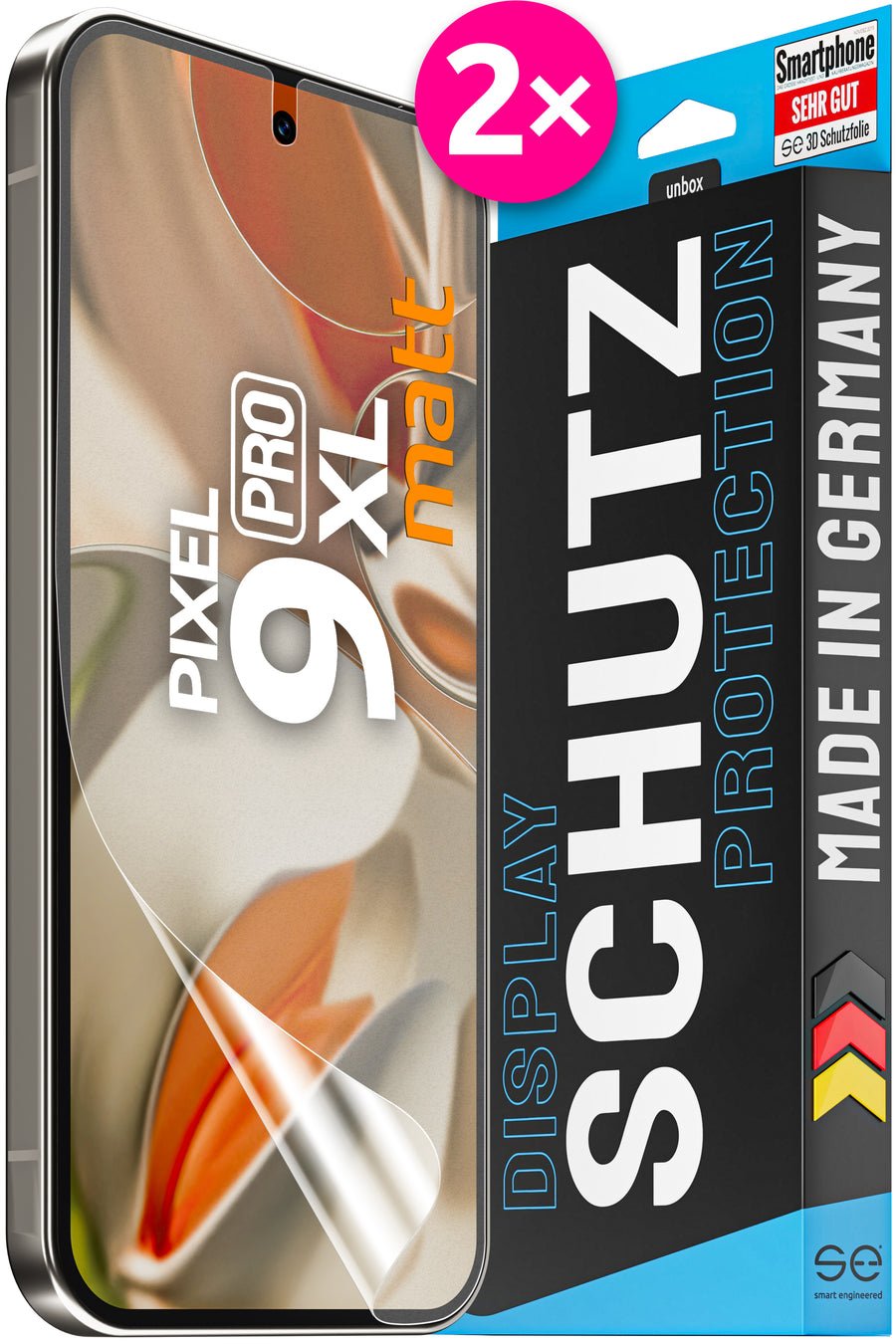 Se 3d Protector De Pantalla Google Pixel 9 Pro Xl Entspiegelt (Vpe 2)