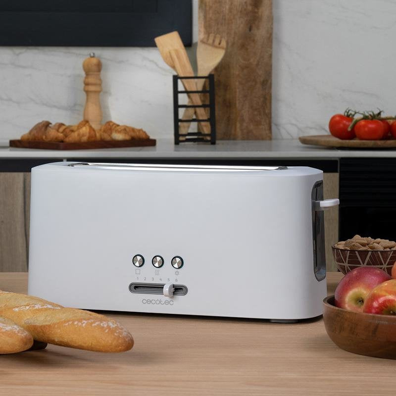 Tostadora Cecotec Toast&Taste 10000, 980w Blanco