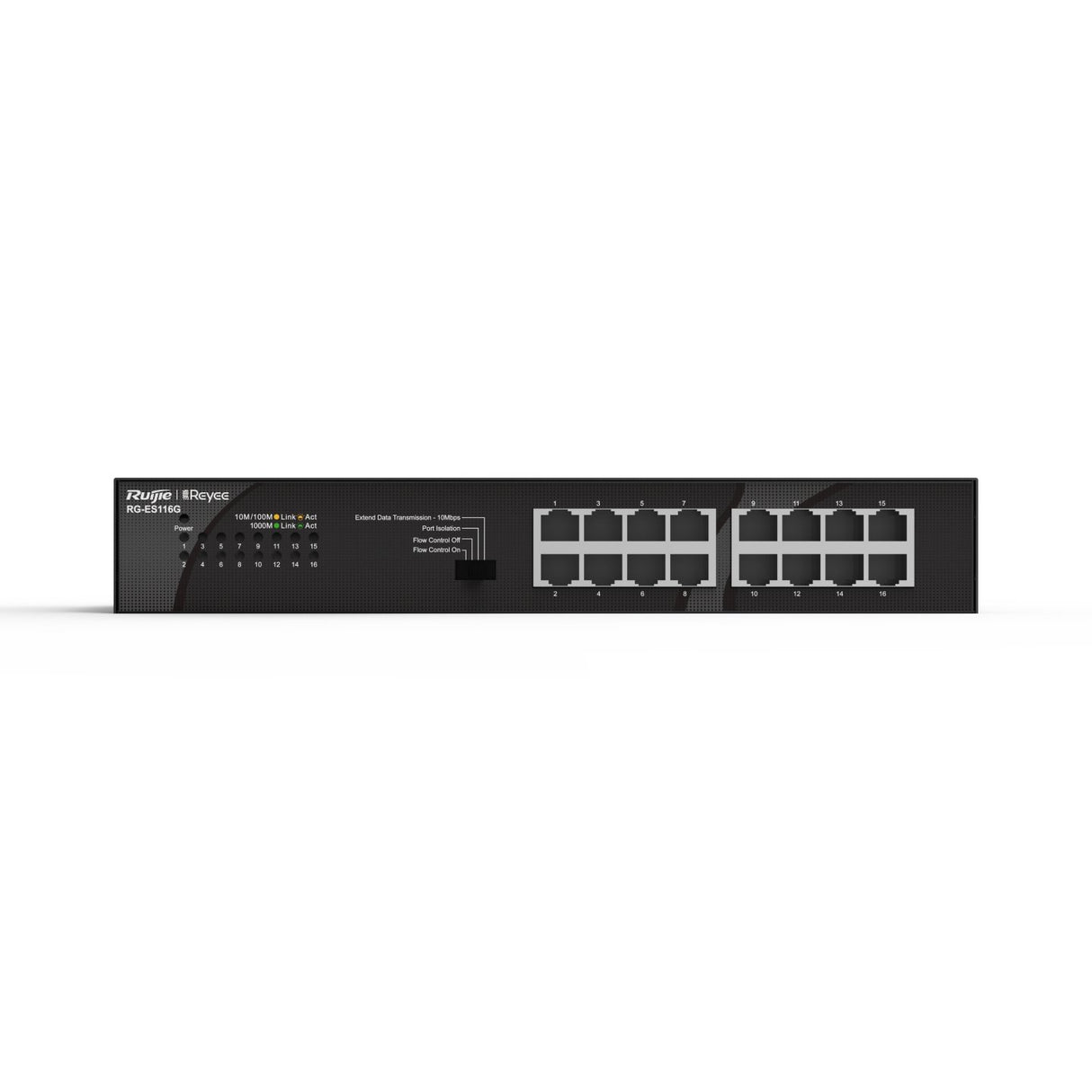 EAN 6971693270312 - Ruijie Networks RG-ES116G switch No administrado Gigabit Ethernet (10/100/1000) Negro imagen 1