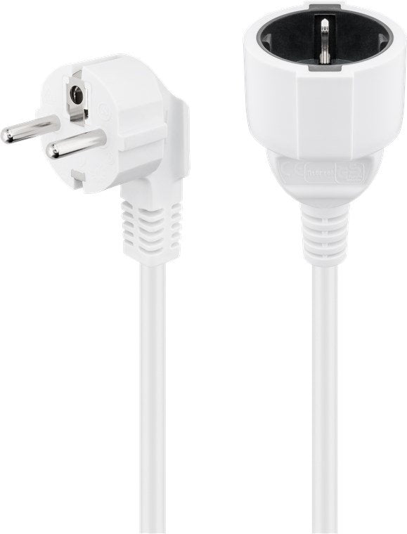 Prolongador Cable Eléctrico Schuko M A H De 5 M Blanco Goobay Bolsa De Colgar Retail