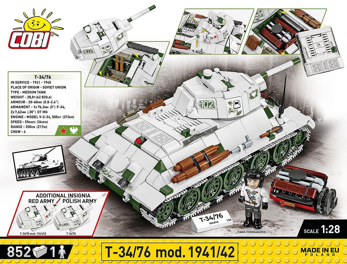 EAN 5902251025953 - COBI T-34/76 mod. 1941/42 imagen 5