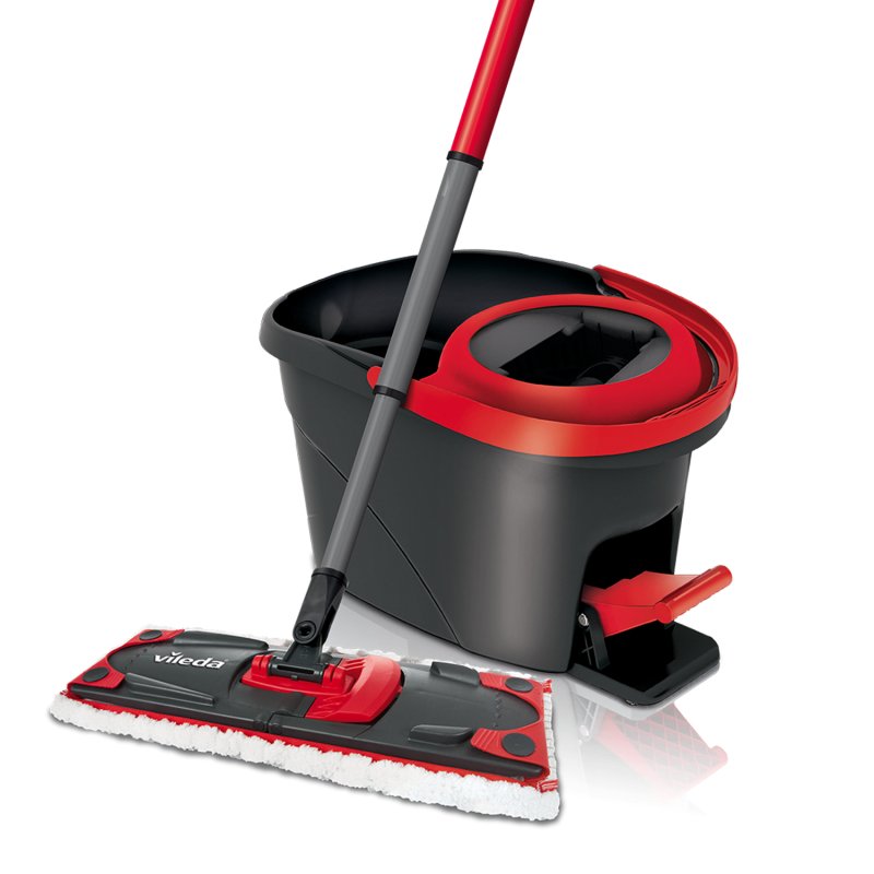 EAN 4023103206236 - Vileda 140827 mopa, fregona y cubo Tanque individual Negro, Rojo imagen 1