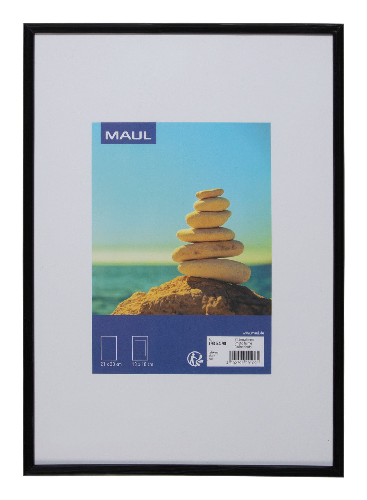 EAN 4002390091091 - MAUL 1935490 marco Expositor de pie retroiluminado Negro imagen 1