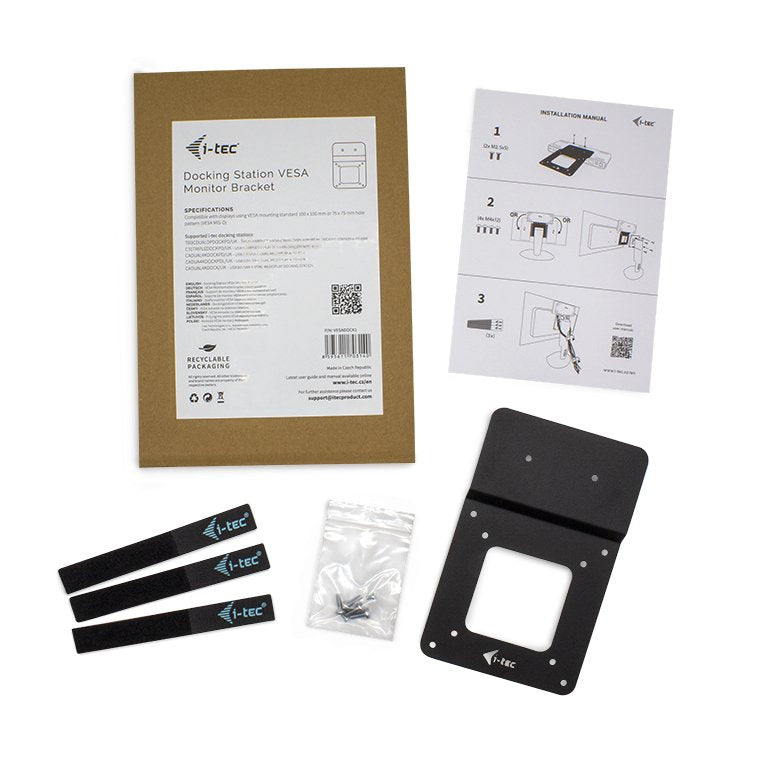 EAN 8595611703140 - i-tec VESADOCK1 kit de montaje Negro Metal imagen 5
