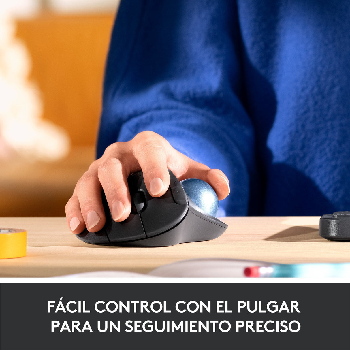 Ratón Trackball Inalámbrico Por Bluetooth Logitech Ergo M575 Hasta 2000 Dpi Blanco Crudo