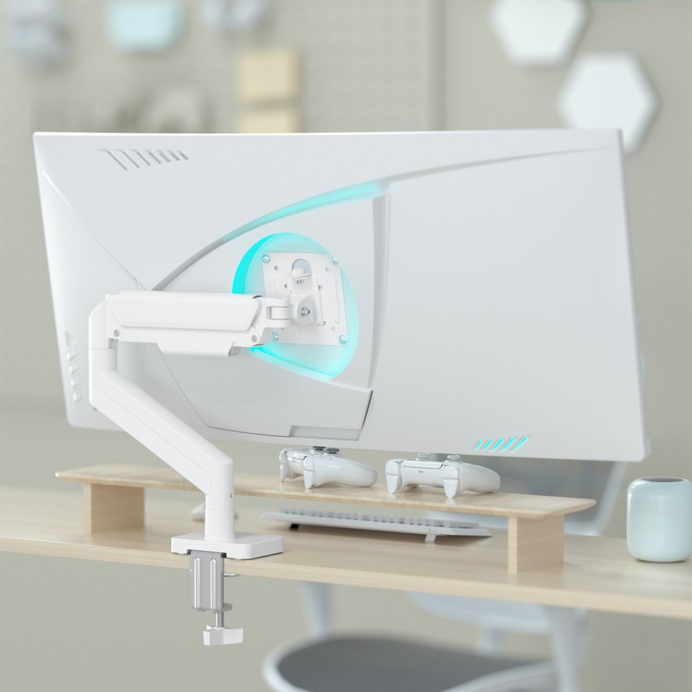 EAN 8716309135436 - Gembird MA-DA1-04-W soporte para monitor 81,3 cm (32") Escritorio Blanco imagen 10