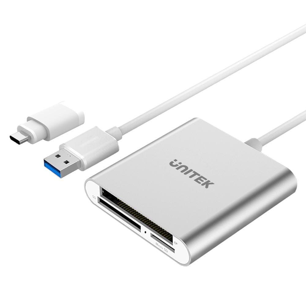 EAN 4894160017468 - UNITEK Y-9313D lector de tarjeta USB 3.2 Gen 1 (3.1 Gen 1) Type-A Plata imagen 1