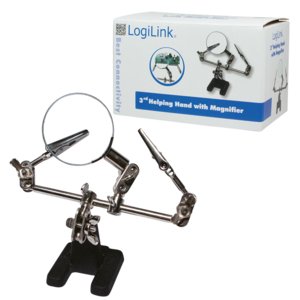 Logilink Wz0034 Lente De Aumento Y Lupa Negro, Acero Inoxidable