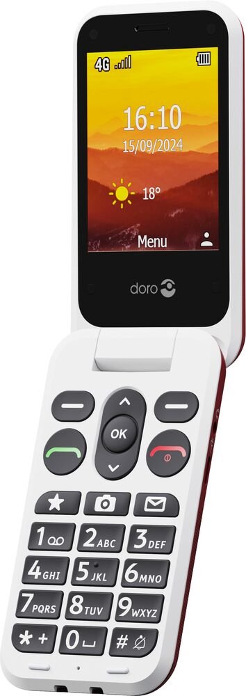 Telefono Movil Doro Leva L30 2.8" 4g Rojo Blanco