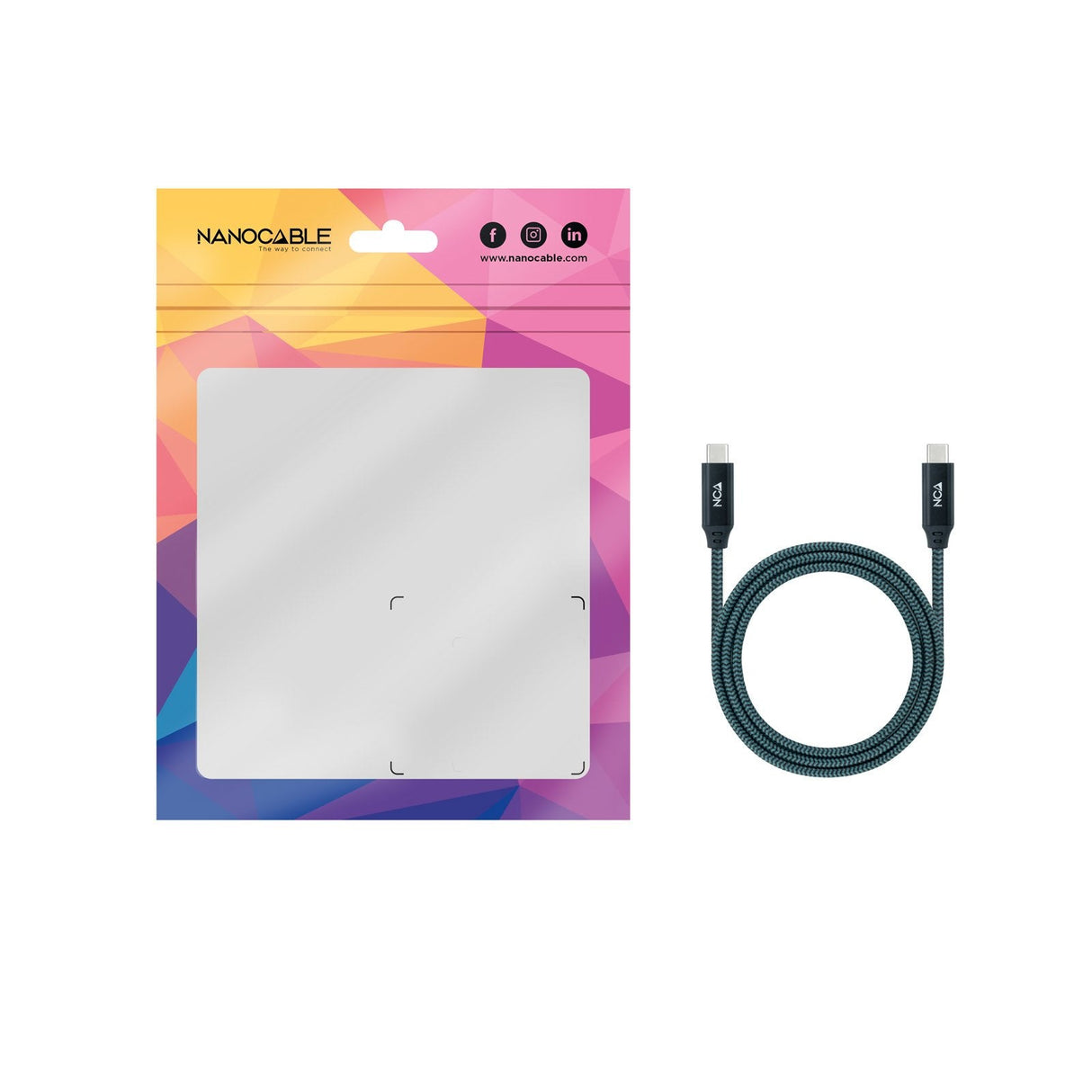 Cable Usb 3.2 Gen2x2 100w 4k/60hz Usb-C M/M 2 M