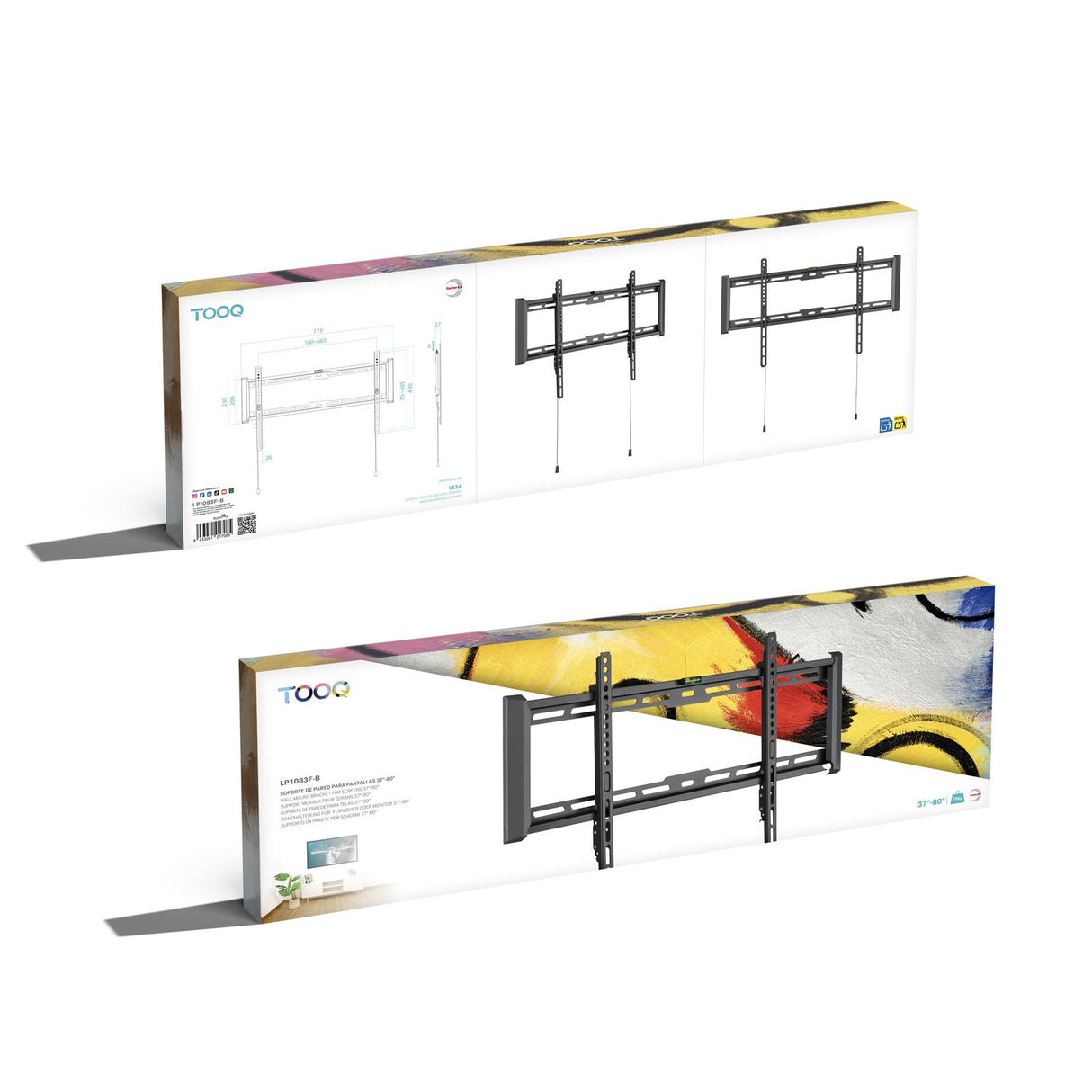 EAN 8433281017085 - TooQ LP1083F-B soporte para TV 2,03 m (80") imagen 8