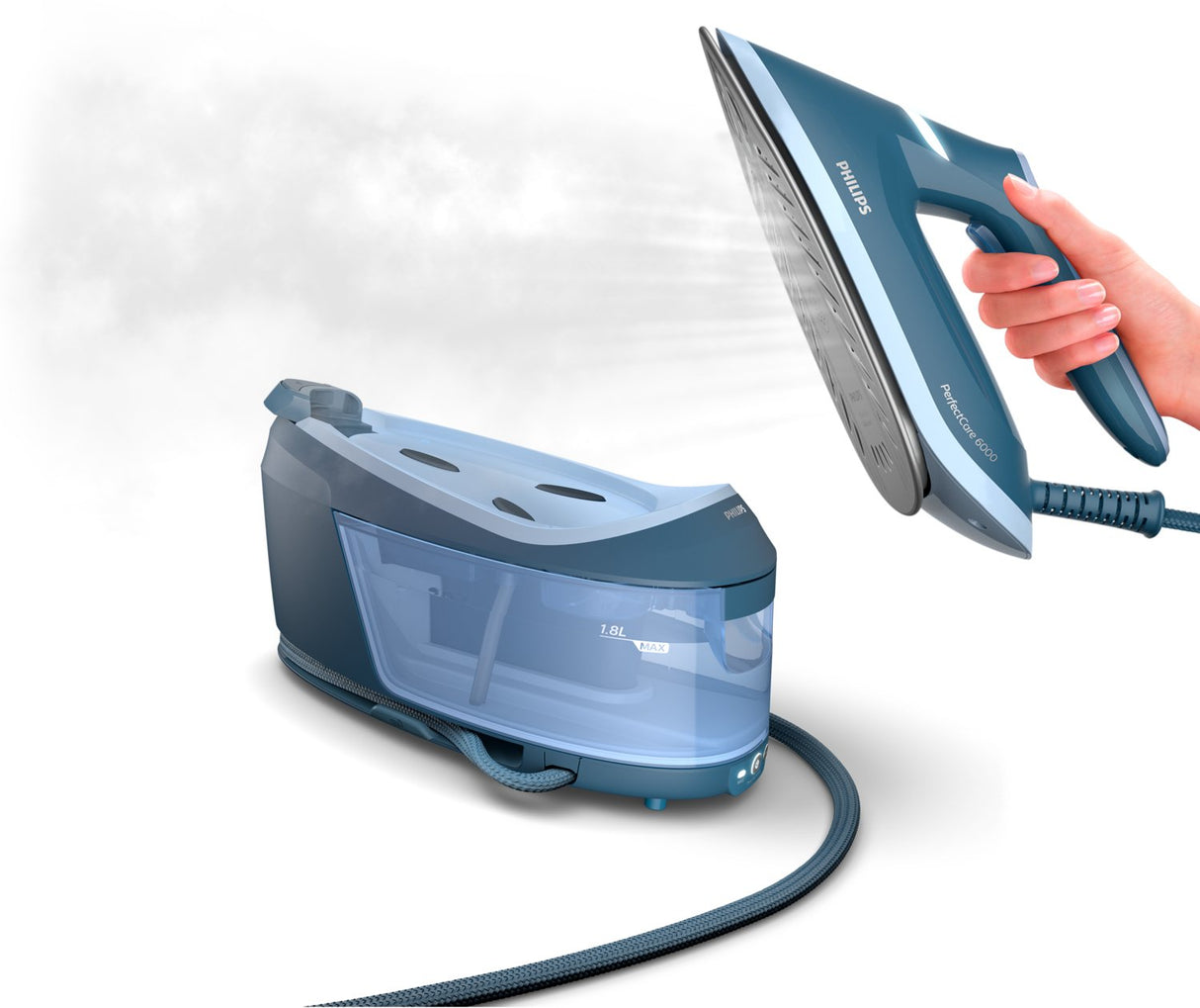 EAN 8720389004865 - Philips 6000 series PSG6042/20 estación plancha al vapor 2400 W 1,8 L SteamGlide Advanced Azul imagen 5
