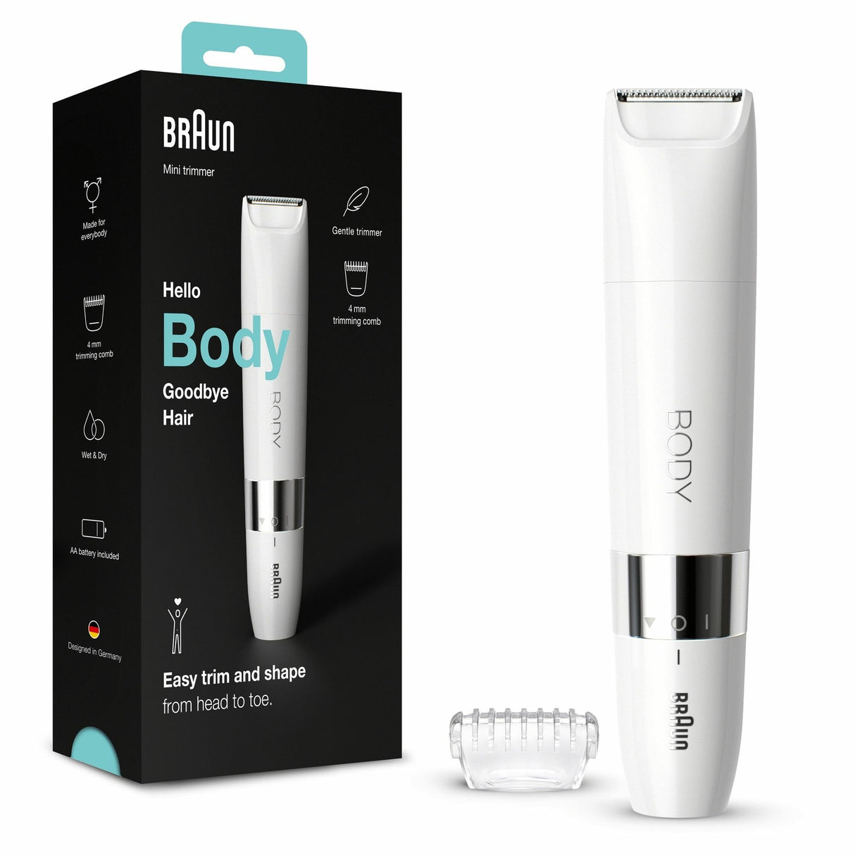 Braun Bodygroom Bs1000 Mini Afeitadora Corporal